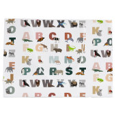 Niedliche ABC-Tiere Große Geschenktüte (Rückseite)