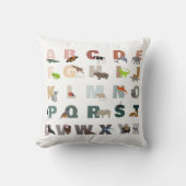 Niedliche ABC-Tiere Kissen (Vorderseite)