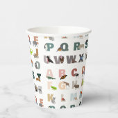 Niedliche ABC-Tiere Pappbecher (Links)