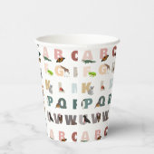 Niedliche ABC-Tiere Pappbecher (Rechts)