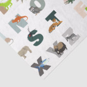 Niedliche ABC-Tiere Seidenpapier (Ausschnitt)