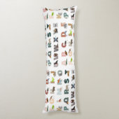 Niedliche ABC-Tiere Seitenschläferkissen (Rückseite (Vertikal))