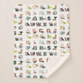 Niedliche ABC-Tiere Sherpadecke (Vorderseite)