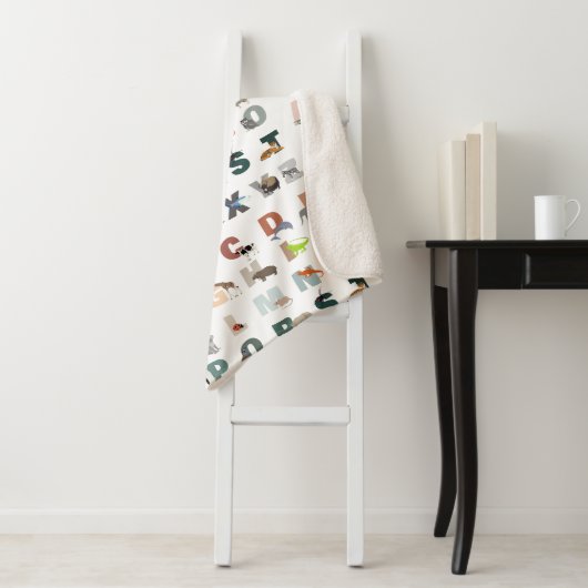 Niedliche ABC-Tiere Sherpadecke (Beispiel)