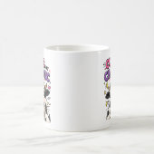 Niedliche, aber chaotische Kuh mit Eiskaffee Kaffeetasse (Mittel)