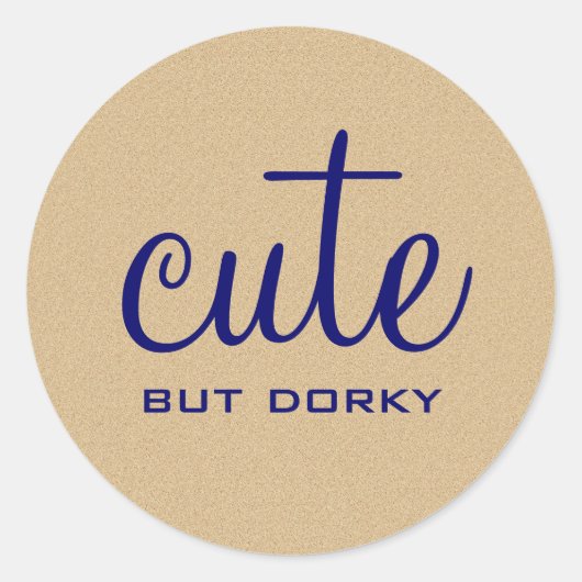 Niedliche, aber Dorky Stickers (Vorderseite)