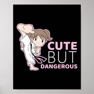 Niedliche aber gefährliche Judo Muay Thai Mixed Ma Poster