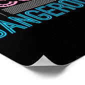 Niedliche, aber gefährliche Kampfkunst Einhorn Poster (Ecke)