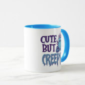 Niedliche, aber graue Ghost-Jack-O' Lantern Hallow Tasse (VorderseiteRechts)