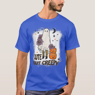 Niedliche aber graue Halloween Kawaii Pumpkin Ghos T-Shirt
