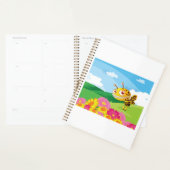 Niedliche, aber graue Monsterbiene in einer Blume Planer (Anzeige)