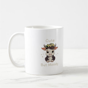 Niedliche, aber moody Kuh liebt Farm Baby Cow Kaffeetasse