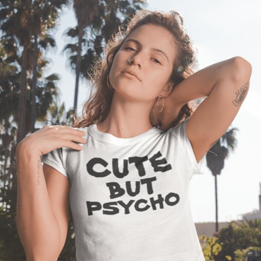 NIEDLICHE, ABER PSYCHO-T - SHIRT