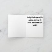 Niedliche, aber sarkastische Kätzin (Innenseite)