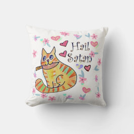 Niedliche, aber sarkastische Kätzin Kissen