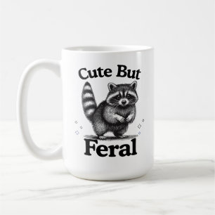 Niedliche aber wilde Funny Meme Zitat, Niedlicher Kaffeetasse