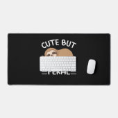 niedliche, aber wilde, lustige Schlampe für Tierfr Schreibtischunterlage (Tastatur & Maus)