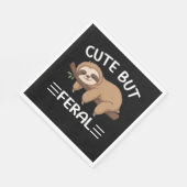 niedliche, aber wilde, lustige Schlampe für Tierfr Serviette (Ecke)