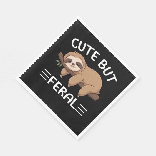 niedliche, aber wilde, lustige Schlampe für Tierfr Serviette (Ecke)
