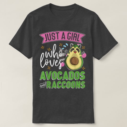Niedliche Abfallpanda nur ein Mädchen, das Avocado T-Shirt (Design vorne)