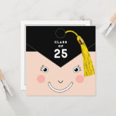 Niedliche Abschluss-2025-Karte Karte (Vorderseite/Rückseite Beispiel)