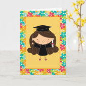 Niedliche Abschluss-Geschenk-Gruß-Karte für Karte (Gelbe Blume)