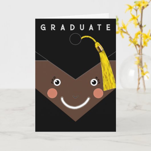 Niedliche Abschluss-Karte Karte (Gelbe Blume)