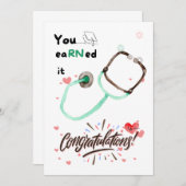 Niedliche Abschluss-Kartengeschenke, schöner RN Einladung (Vorne/Hinten)