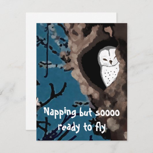 Niedliche Abstich-Owl-Illustration so bereit zum F (Vorne/Hinten)