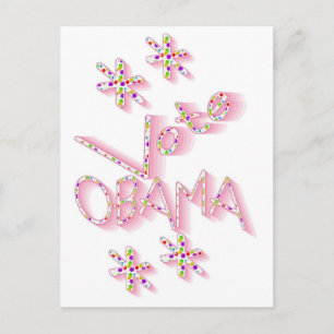 Niedliche Abstimmung Obama Politische Postkarte