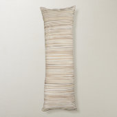 Niedliche abstrakt-braune Linienführung Seitenschläferkissen (Rückseite (Vertikal))