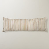 Niedliche abstrakt-braune Linienführung Seitenschläferkissen (Vorderseite)