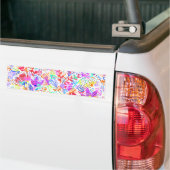 Niedliche abstrakte Blume Autoaufkleber (Auf Lkw)