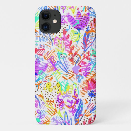 Niedliche abstrakte Blume Case-Mate iPhone Hülle (Rückseite)