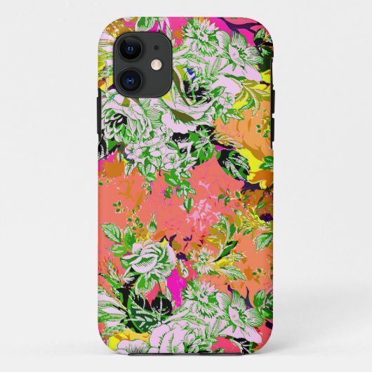Niedliche abstrakte Blume Case-Mate iPhone Hülle (Rückseite)