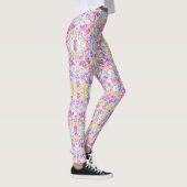 Niedliche abstrakte Blume Muster Leggings (Rechts)