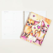 Niedliche Abstrakte Chihuahua Hunde in Liebe Wasse Planer (Anzeige)