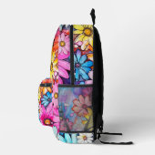 Niedliche Abstrakte Daisy Blume Art Bedruckter Rucksack (Rechts)