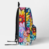 Niedliche Abstrakte Daisy Blume Art Bedruckter Rucksack (Links)