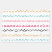 Niedliche Abstrakte Doodle-Regenbogen-Schlaganfäll Geschenkpapier Set (Vorderseite 2)