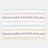 Niedliche Abstrakte Doodstreifen Schlaganfälle Geschenkpapier Set (Vorderseite 3)