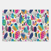 Niedliche Abstrakte Formen Geschenkpapier Set (Vorderseite 3)