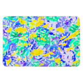 Niedliche abstrakte Frühlingsblumen Magnet (Horizontal)