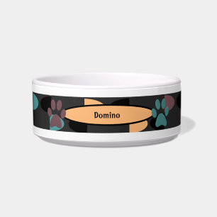 Niedliche Abstrakte Gemusterte Pet Bowl mit Pasten Napf