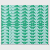 Niedliche Abstrakte geometrische Formen in grün un Geschenkpapier (Flach)