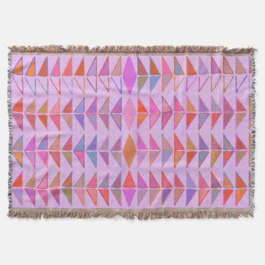 Niedliche Abstrakte geometrische Formen in Lavende Decke (Vorderseite)