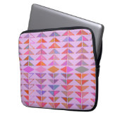 Niedliche Abstrakte geometrische Formen in Lavende Laptopschutzhülle (Vorderseite Links)