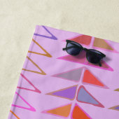 Niedliche Abstrakte geometrische Formen Lila Perso Strandtuch (Beispiel)