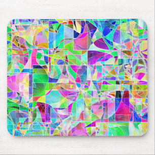 Niedliche abstrakte geometrische Fragmente Mousepad