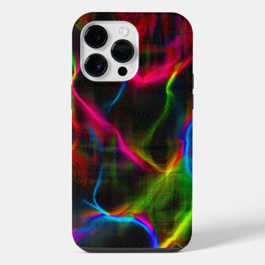 Niedliche abstrakte Linien iPhone Hülle (Rückseite)